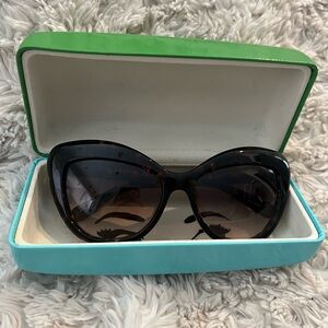 Kate Spade Odelia Tortoise Shell Cat Eye Sunglasses